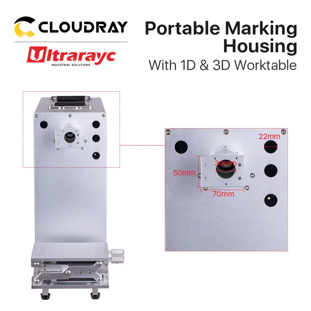 Ultrarayc Portable Marking Housing LD12 avec table de travail pour la machine de marquage laser en fibre accessoires de bricolage