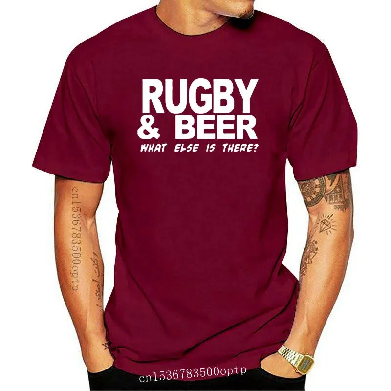 Man kläder ny rugby och öl vad annars sport 6 nationer tee England Irland rolig cool t -shirt