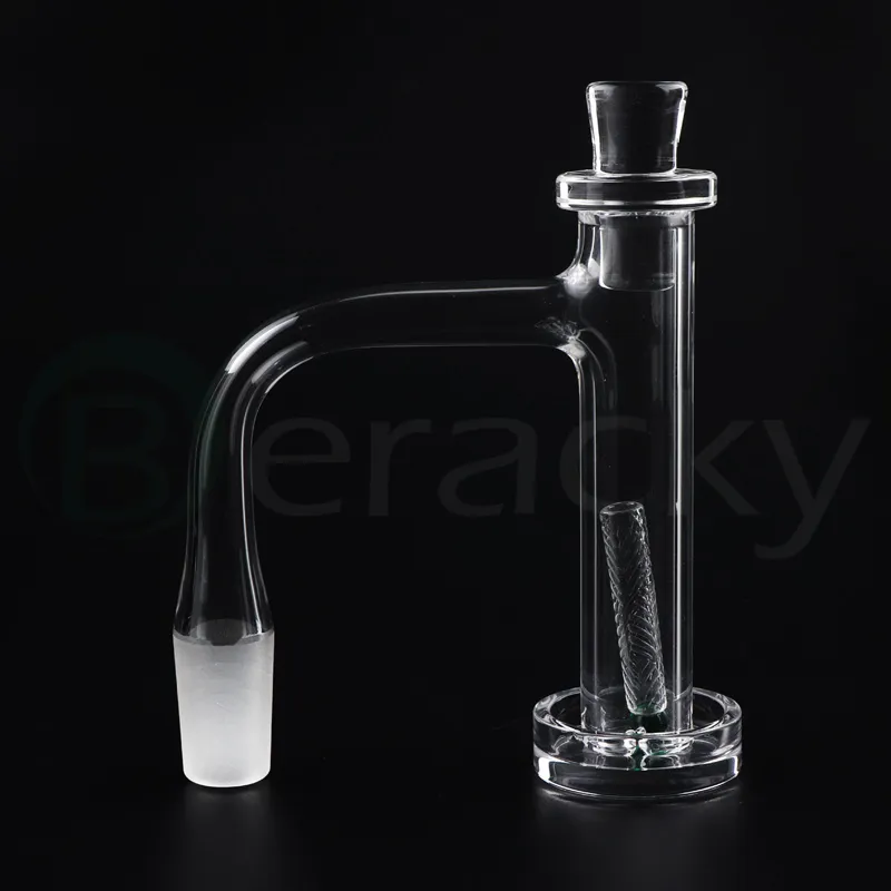 Full Weld Beveled Edge Control Tower Quartz Banger With Quartz Cap Pill Emerald Terp Pearls Seamless Welded Smoking Quartz Nails For Dab Rig Glass Water Bong Pipes