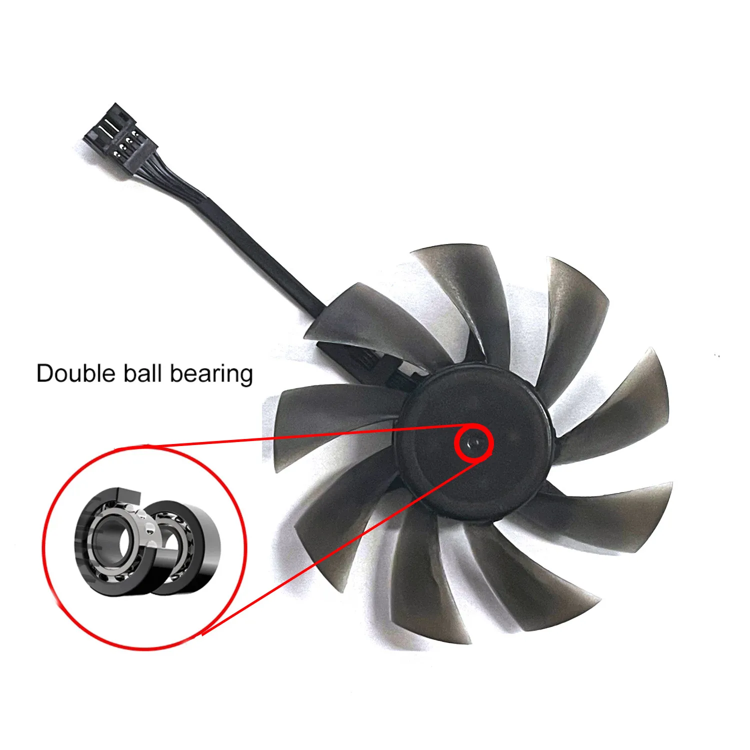 DIY 85MM T129215SU 4Pin Dual Ball Bearing Cooling Fan for Gigabyte GeForce GTX 1050Ti 1060 1070 1080 RX 480 470 570 580 G1 Cards