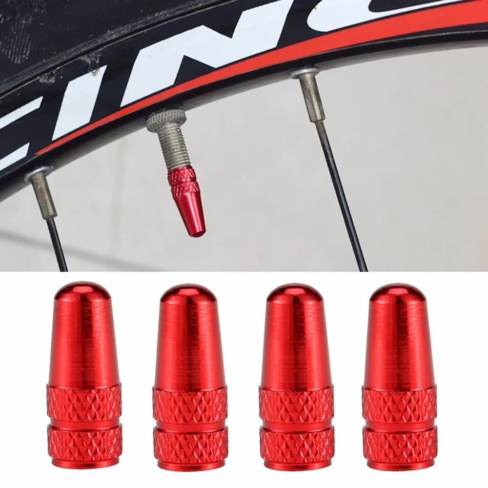 20 Tappi Valvola Bici Francese | Lega Alluminio Rossa | Antipolvere E Antiperdita Aria | Per Ruote E Pneumatici | Classicseali - 5