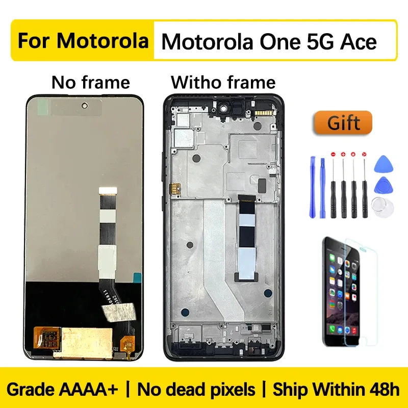 6.7 "dla Motorola One 5G ACE LCD Wyświetlacz ekran dotykowy Digitizer Montaż Moto G5G XT2113 IPS LCD