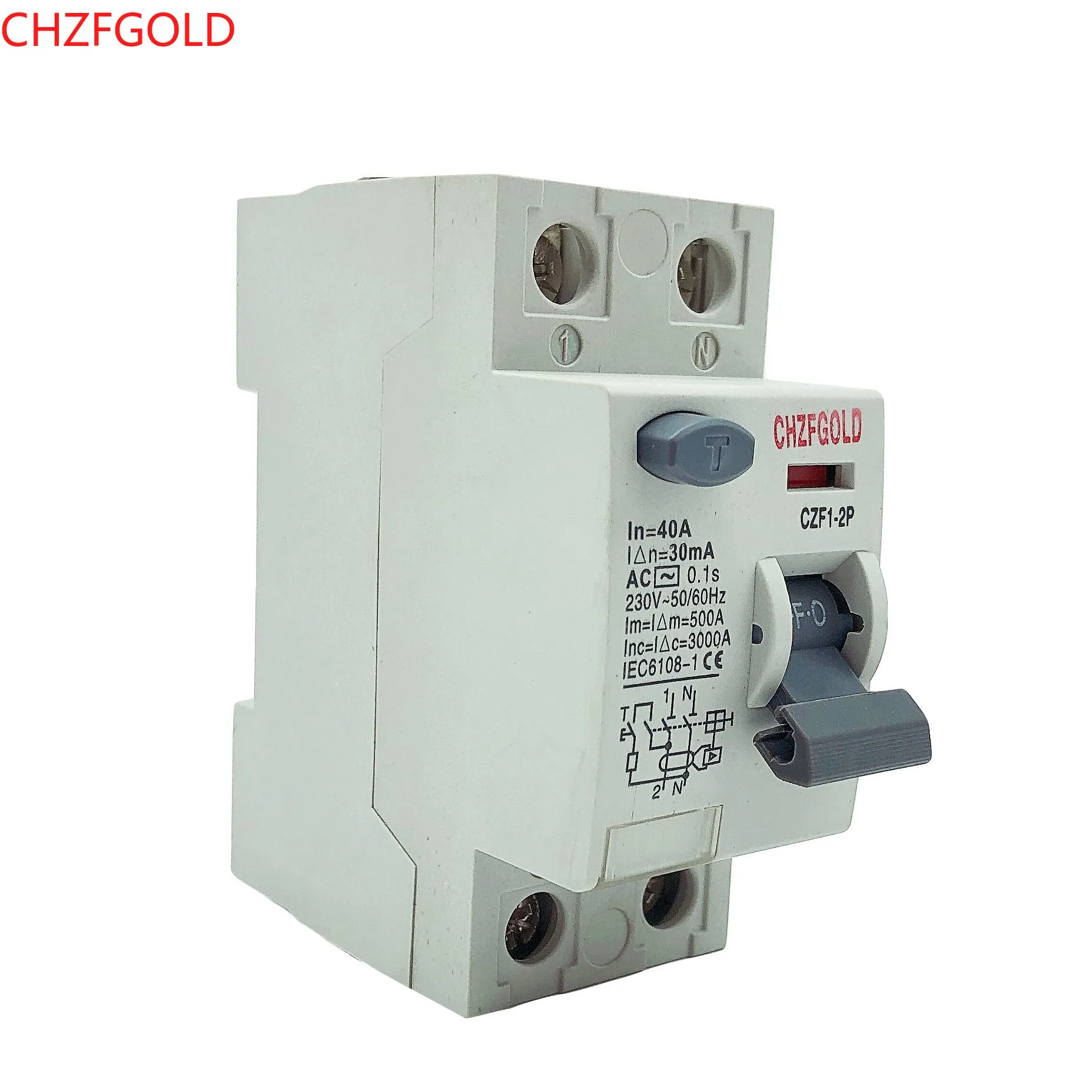 Courant résiduel Circuit Breaker Quality RCCB R10N 4P 40A 30MA Type AC Prix de gros