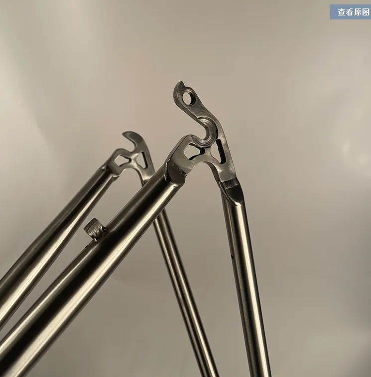 Crame de vélo de route en titane haut de gamme Cable éternel de frein à jante + 700C Titanium Fork C Frein Titanium Rack arrière Chargement lourd