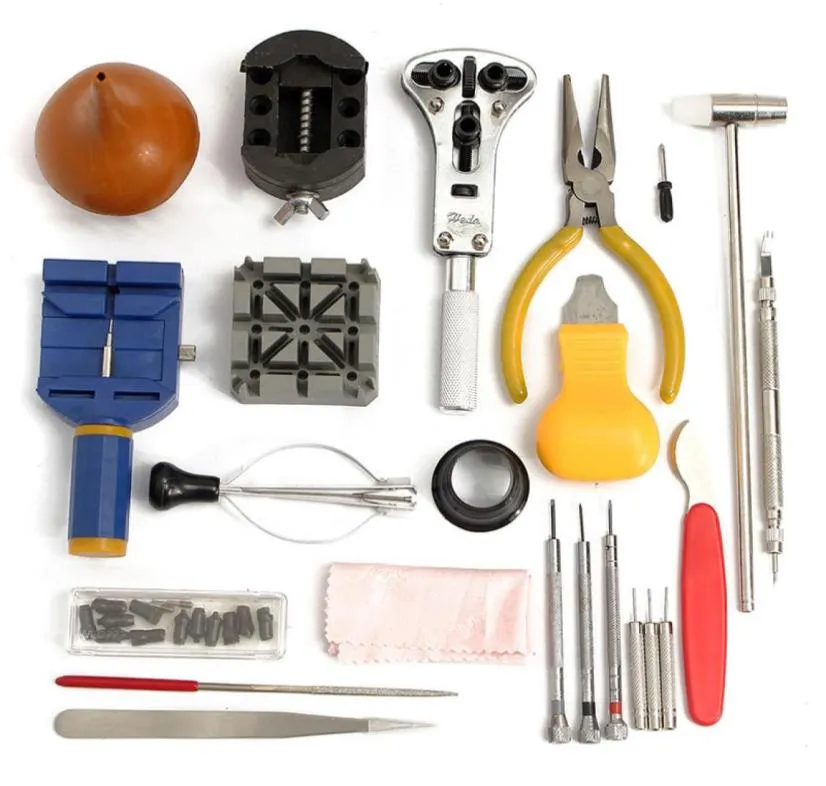 Отличное качество 22pcs Watch Repair Tool Kit Case Open Link Ling
