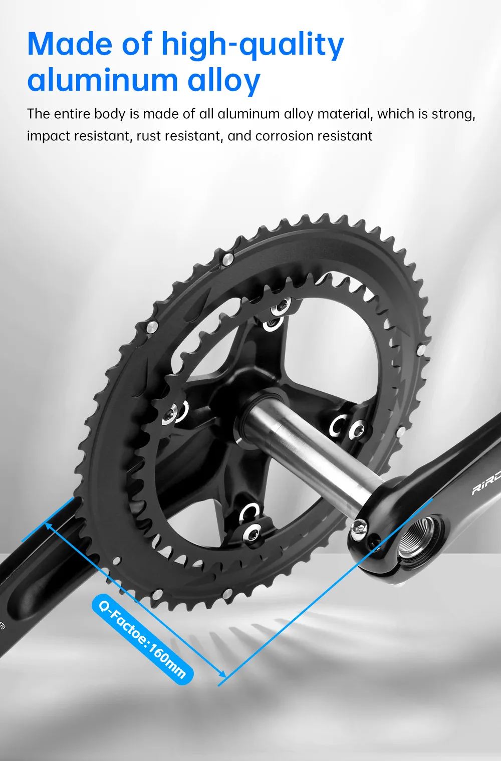 Riro クランクアームセット カーボン S08b73ba63b0f4bd38b2a1a19b5de5