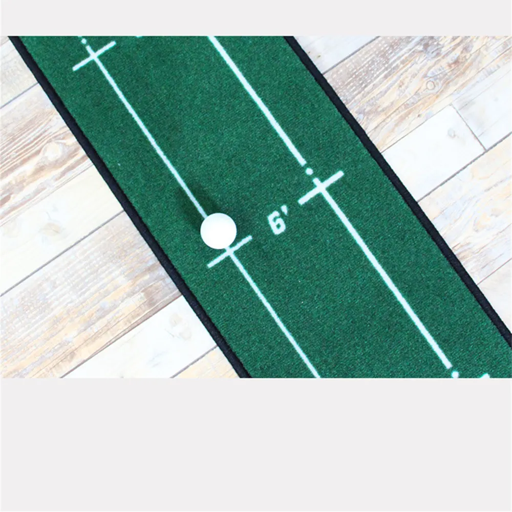 Golf indoor Mettere il tappetino verde, tappetino di formazione per putter da golf, pratica in casa e in ufficio, 28.5x240cm, 30x280cm, ringraziamento