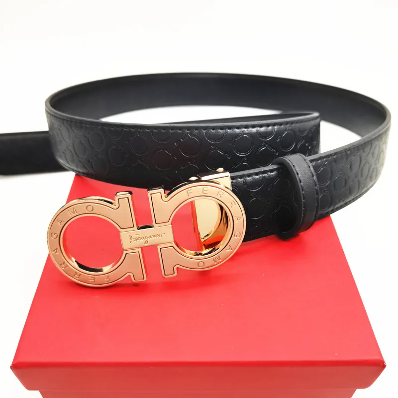 Ceinture de créateurs pour hommes ceinture de 3,5 cm de largeur de largeur homme femme véritable cuir de luxe en cuir