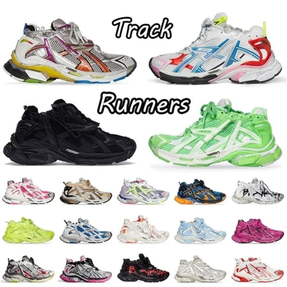 Track 3 LED Shoe 2024 Track Runners Sneakers 7.0 Casual Shoes Brand Graffiti White Black Deconstruction Transmit Women Men Tracks Trainers Run