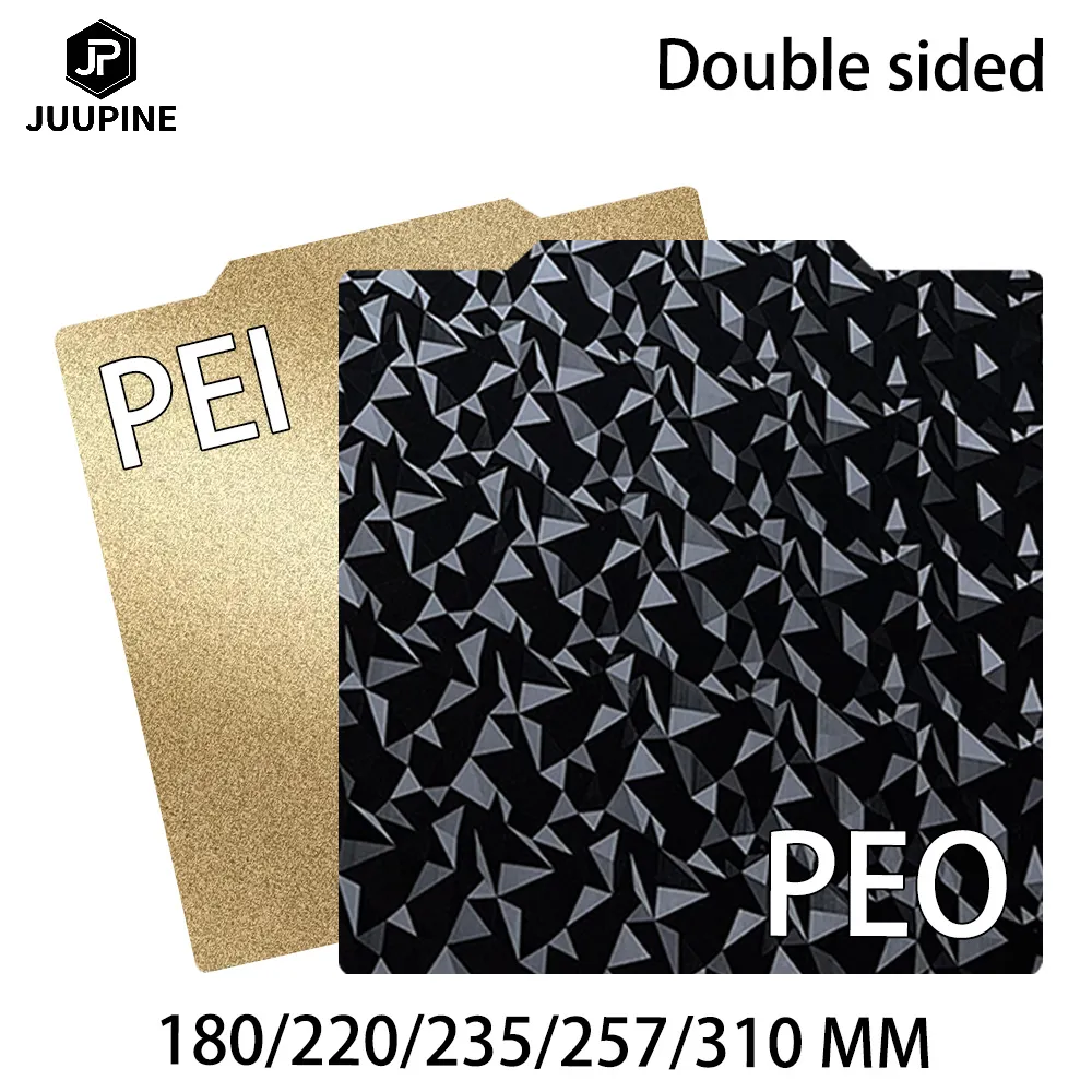 PEO Magnetic Plate Plate PEI лист 310 235 180 257 220 PEI Двойная сторона для Bambu Lab Ender 3 Обновление кровати CR10 PEI Ender 3 Pro Pro