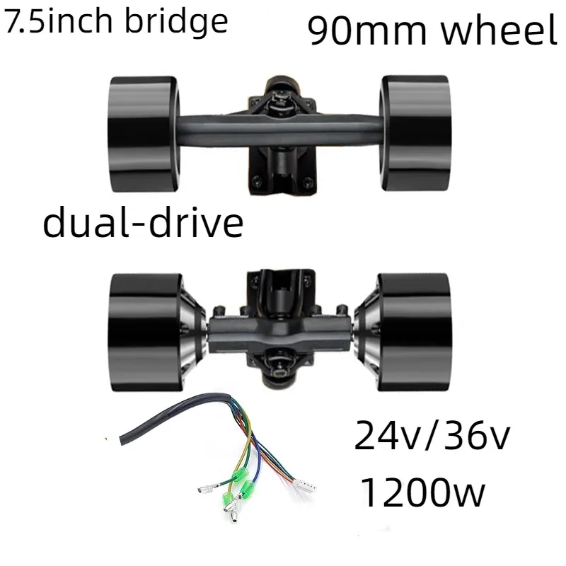 Motore di scheda schede della scheda schede della scheda schede della scheda schede della scheda schede a quattro ruote motrici skateboard elettrico fai-da-te