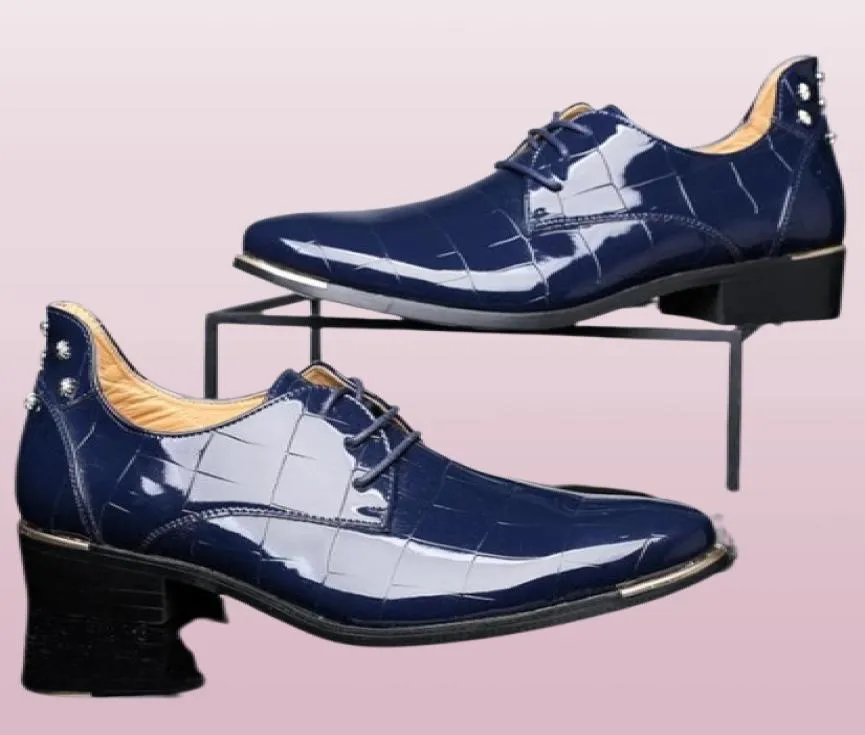 Gentleman klänningskor herrar populära design loafers ins män laceup lägenheter affär mix elegant skor stud klänning klädsel zy9382606522