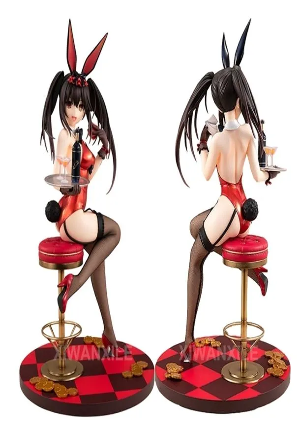 26cm Kdcolle Date A Live Light Novel Anime Figure Nightmare Kurumi Tokisaki Bunny Girl Action Adult Collection Doll Toys 2204147346143