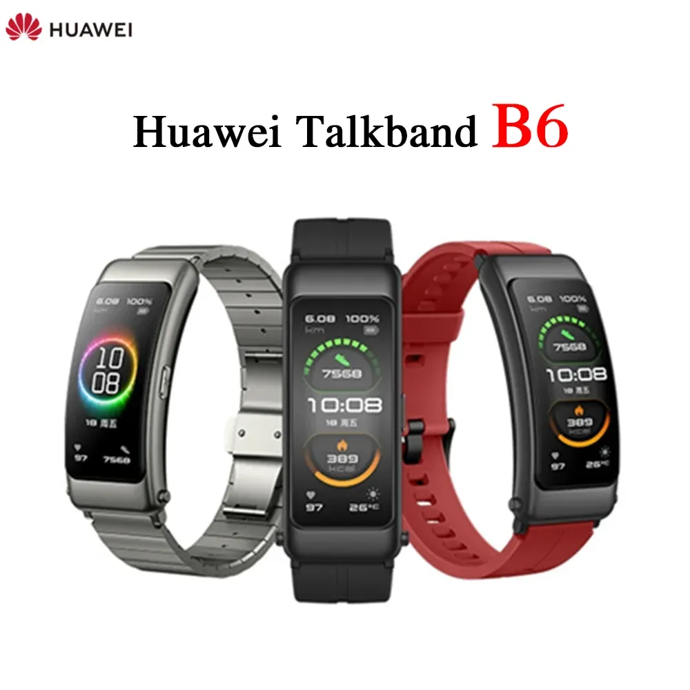 Wristbands Huawei TalkBand B6 smart bracelet Huawei B6 sports bracelet fitness bracelet AMOLED screen detachable Bluetooth headset