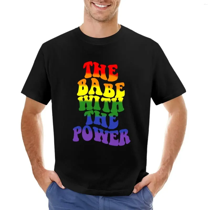 Polos masculins Le gay babe with power t-shirt vintage edition sweat boys animal imprime t-shirt oversize