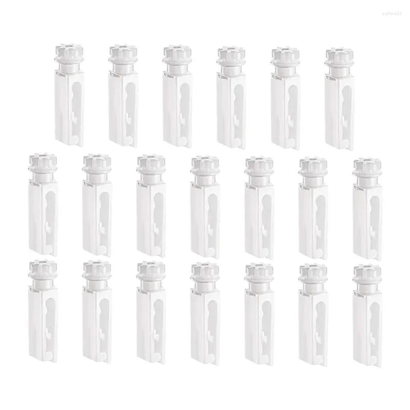 Shower Curtains 20 Pcs Curtain Replacement Rod Track Pulley Runners Wheel Easy Scroll Hook Roller Fittings Plastic Ceiling