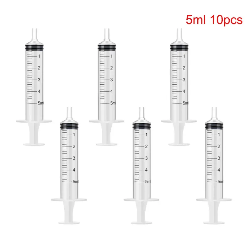 Lab Supplies 1/5/Plastic Luer Lock Syringes Hydroponic Measure Perfume Rinse Disposable Sampler Injector For Feed Small Cat Dog Tree