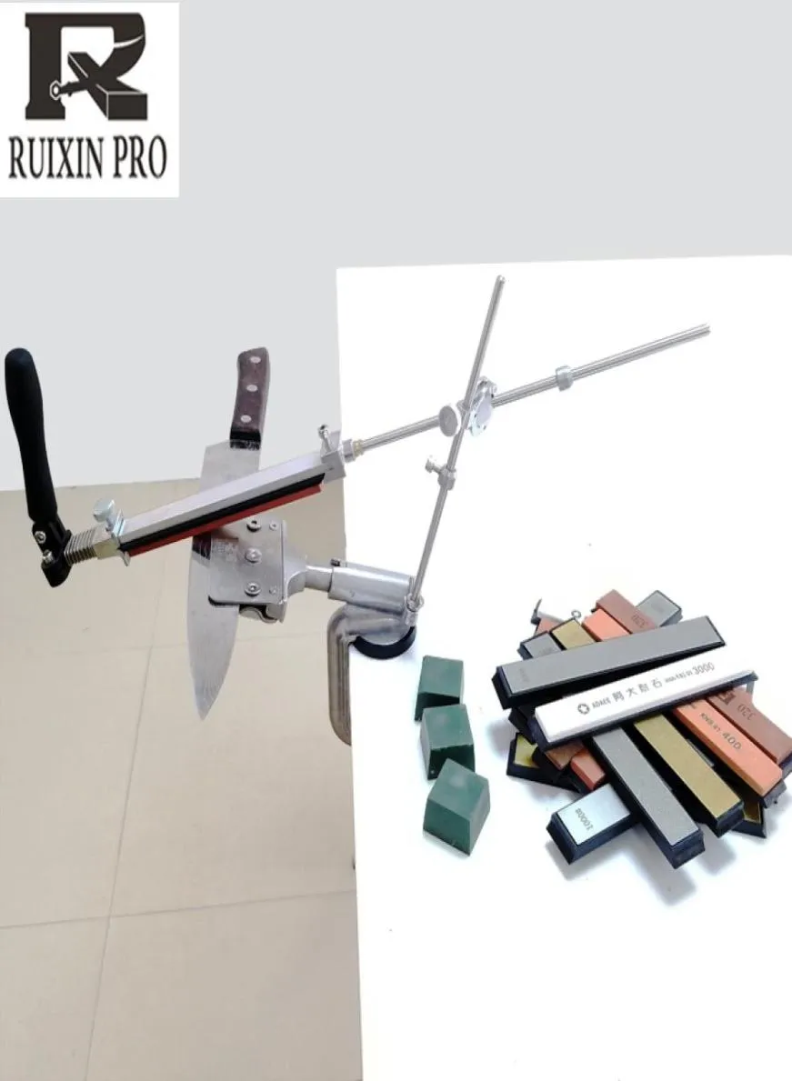 Yeni Ruixin 4 Nesil Sabit Açılı Keskinleştirici Metal Malzeme Bıçağı Keskinleştirme Sistemi Taşlarla Taş 2010263240716