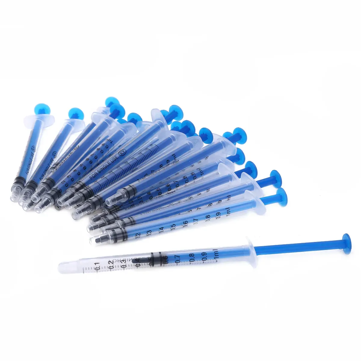 / Lab Supplies 1ml Plastic Disposable Injector Syringe For Refilling Measuring Nutrient Tools Feeding , Mixing Liquids No Needles