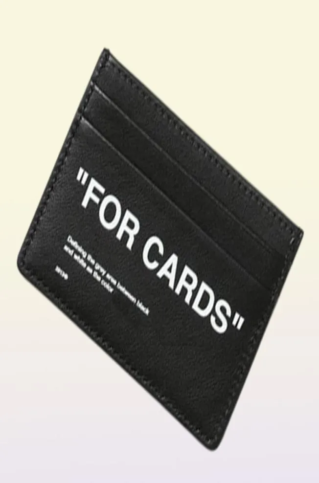 배낭 2022 꺼짐 브랜드 힙합 흰색 가방 클론 최고 품질의 가죽 지갑 카드 돈 패션 파우치 4323796