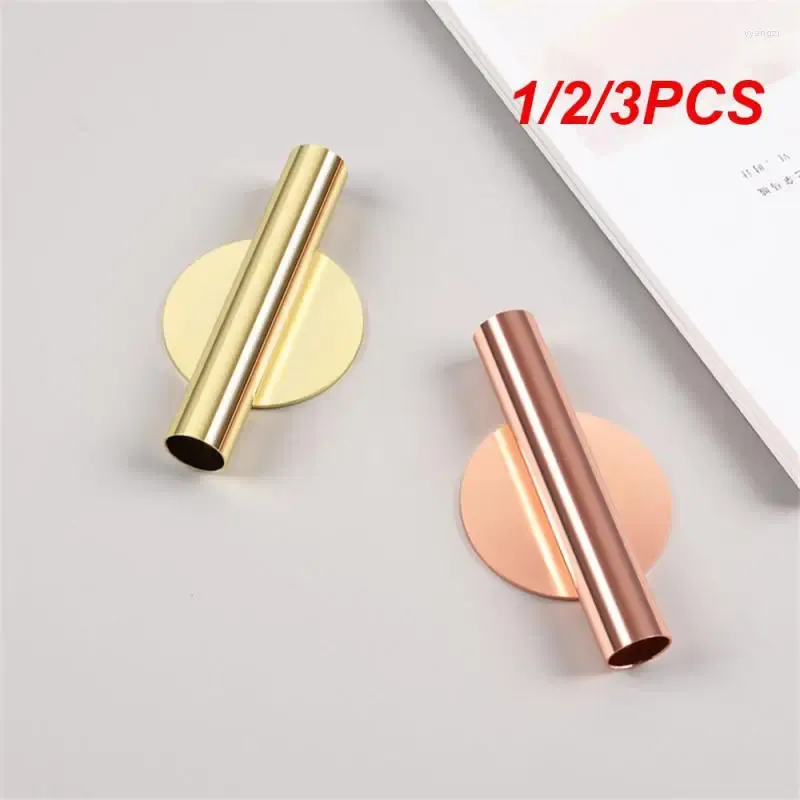 Vases 1/2 / 3pcs Creative Rose Golden en acier inoxydable Vase Vase Mur Mur Flowerpot Home Wedding Decoration pour le miroir de salon