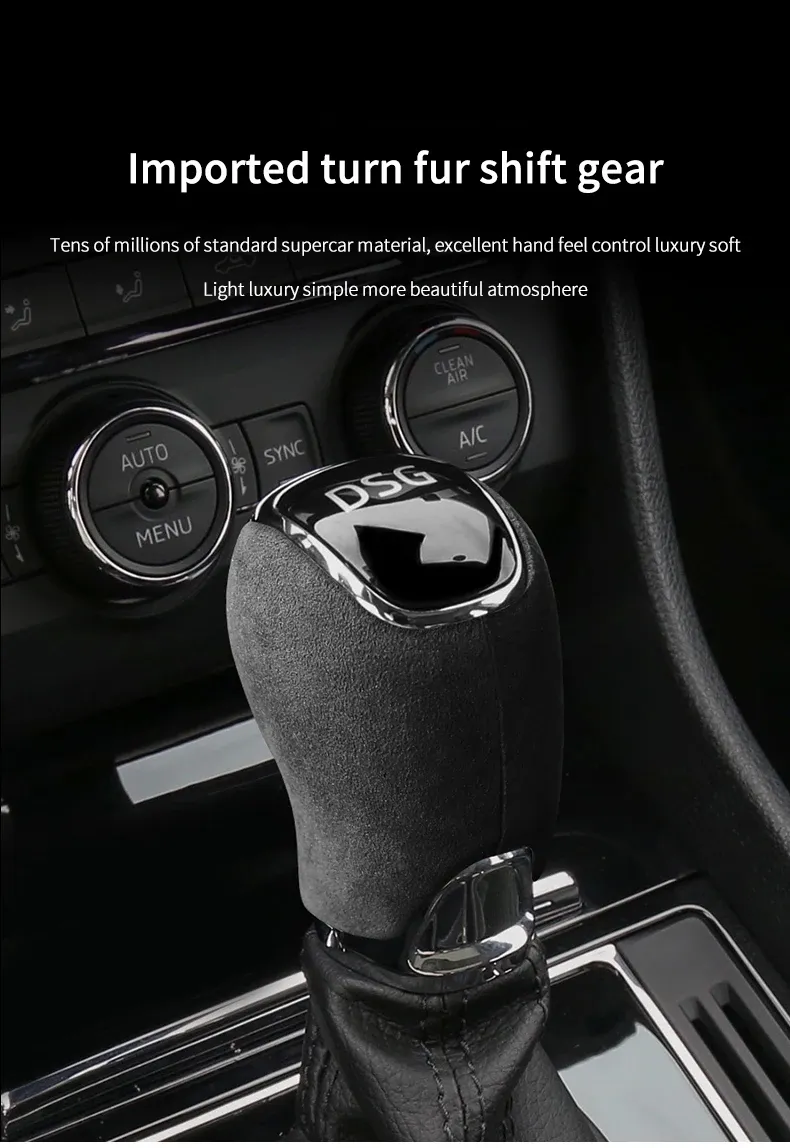 Car Gear Shift Knob Cover: Alcantara Suede Interior Trim For Skoda Octavia  Superb From Ddmylovely, $58.44 | DHgate.Com, image size:790x1148