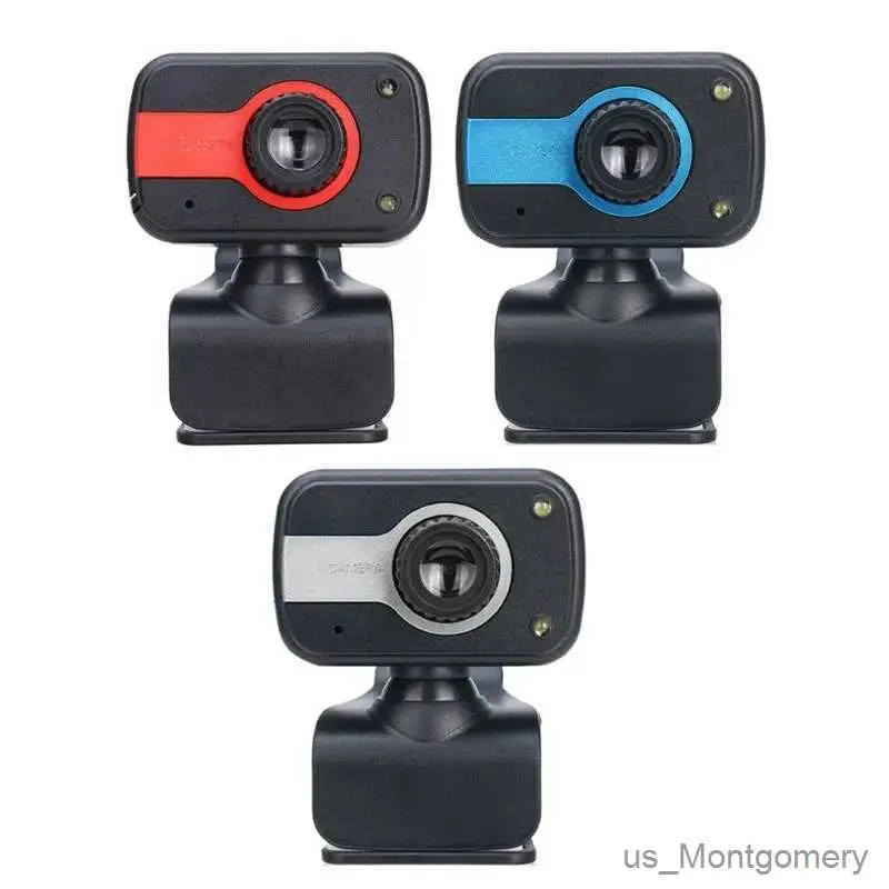 Webbkameror USB -dator Webbkamera 480p WebCam Camera Digital Web Cam med Micphone för bärbar dator Desktop PC -surfplatta Rotatable 184A