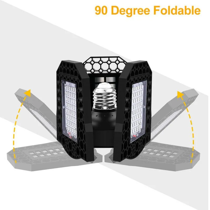 Full Spectrum E27 LED Grow Light - Foldable Plant Growing Lamp for ...