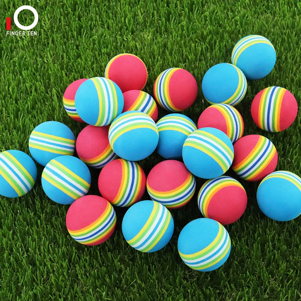 12/20 PCS Sponge Eva Foam Golf Balls élastiques à l'intérieur et à l'extérieur de l'aide à l'entraînement Ball pour hommes femmes