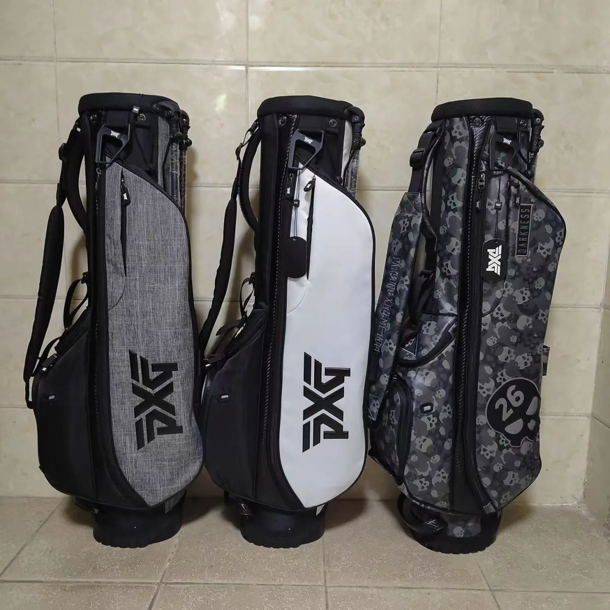 PXG Golfbeutel Männer Outdoor Sport Golf Marke wasserdichte PU -Golfbeutel Ständer tragbarer Golf kleiner Tasche