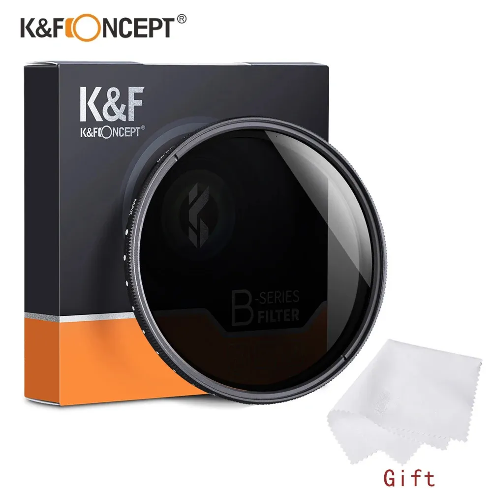 K F Concept ND2ND400 FADER Variabile ND Filtro 3782 mm Densità neutra regolabile DSLR LENS