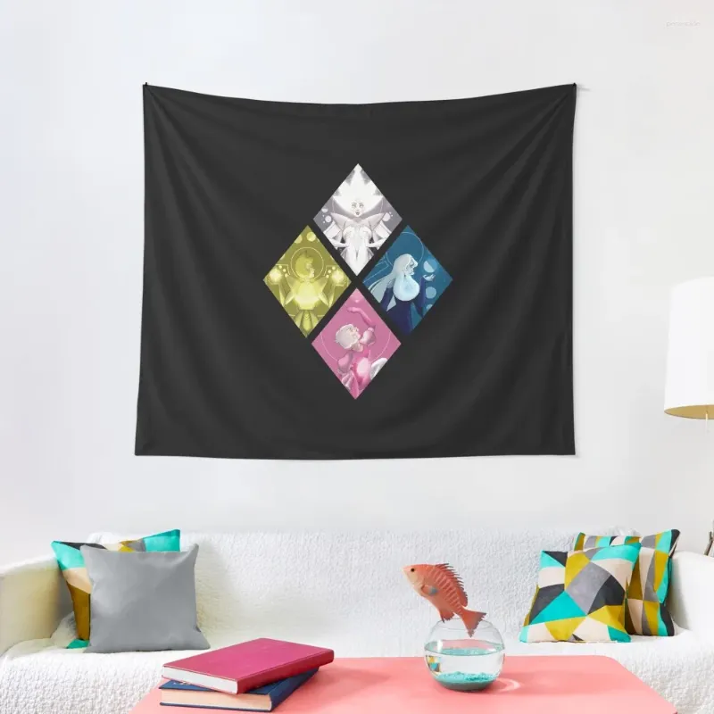 Tapisseries diamants mural - Steven Universe Tapestry Decoration pour décor de chambre décorations de chambre esthétique