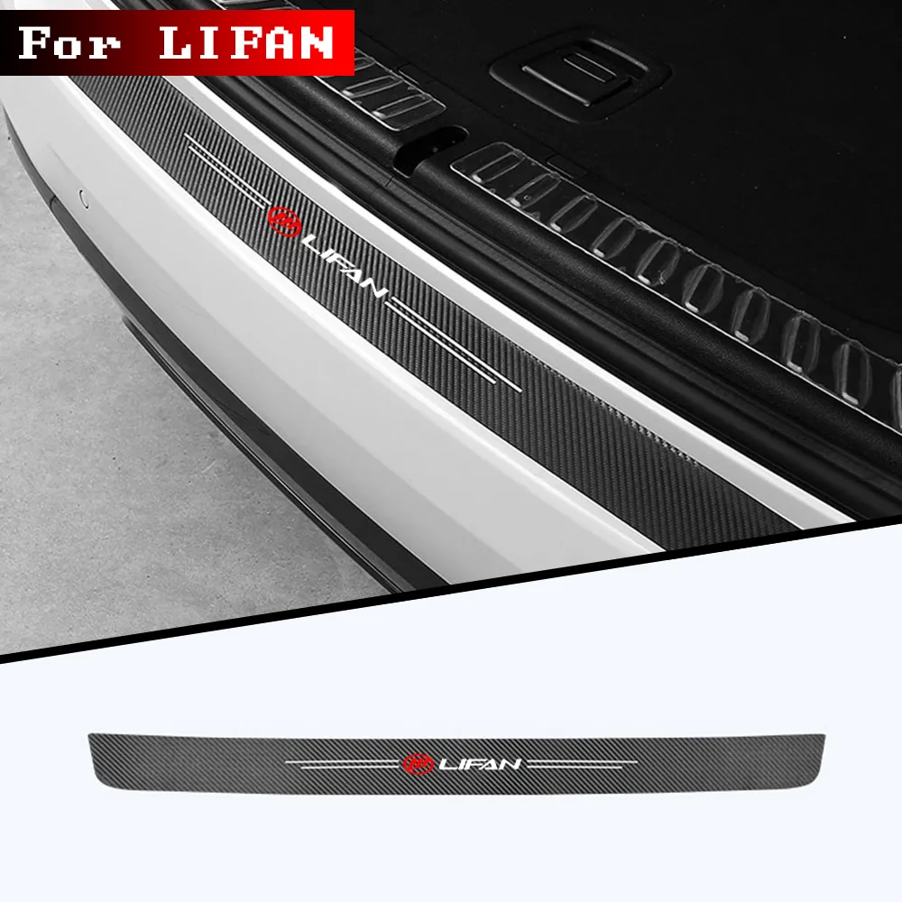 1pc Car Trunk Декоративные защитные наклейки бампер для Lifan Solano x60 x50 650 Эмблемы Стрикеры аксессуары