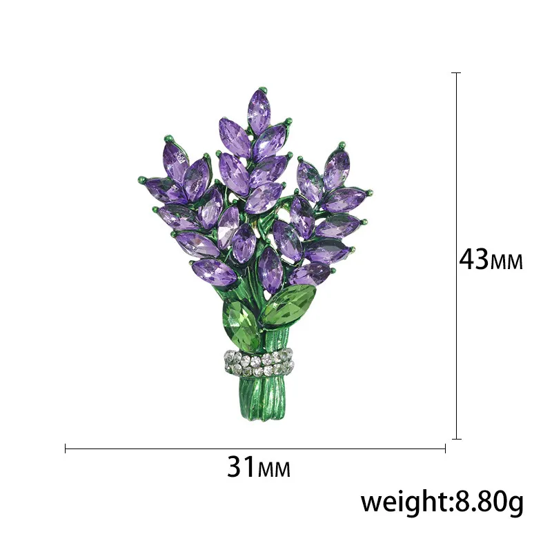 Lavender brooch deals
