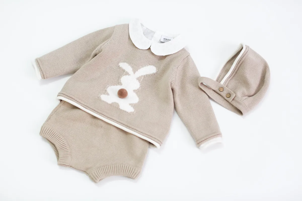 3pcs 2022 Les pulls pour enfants d'hiver automne sets pulls en tricot pour bébé garçons filles vêtements pour tout-petits-tricot