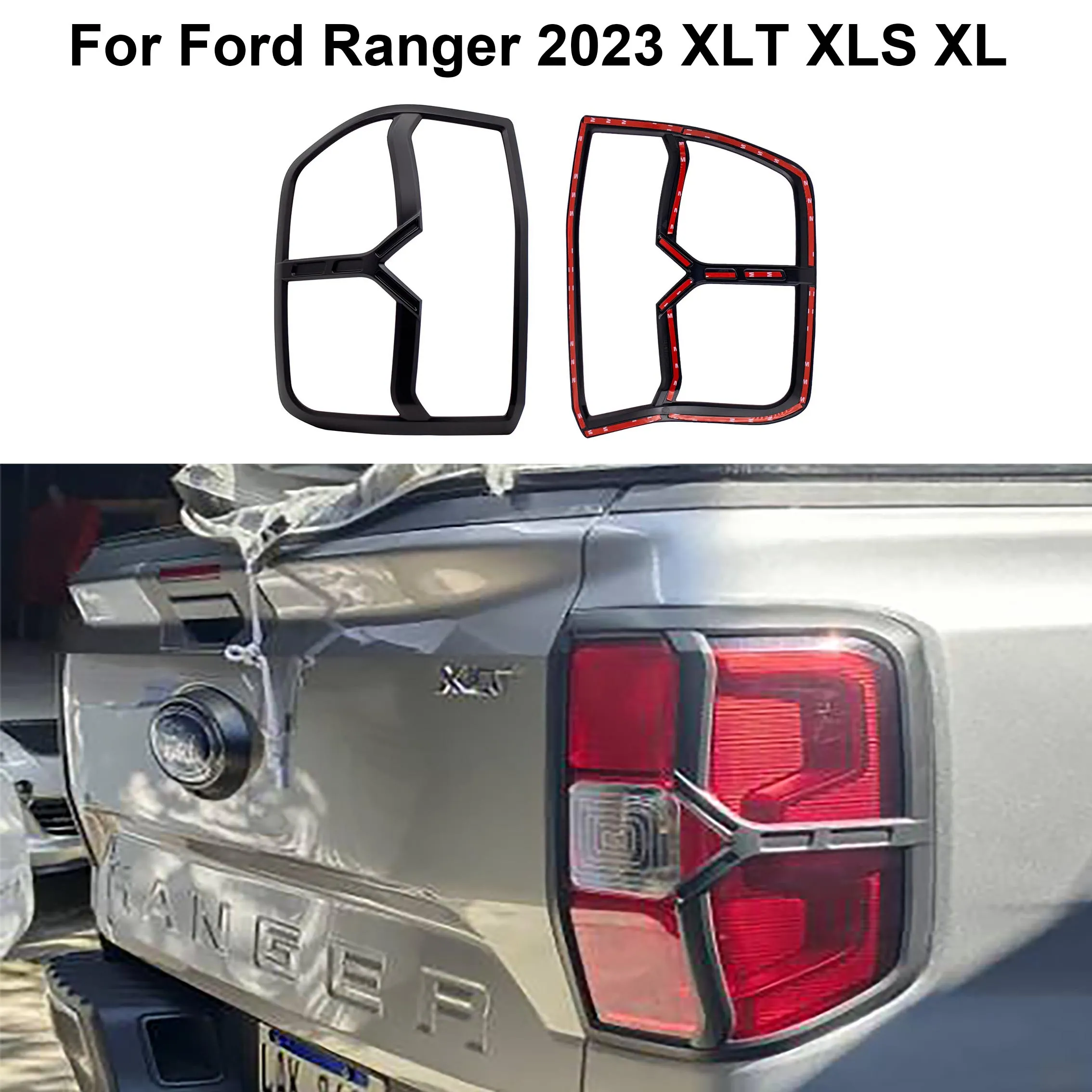 JHCHAN Tailgate Handle Cover Surround For Ford Ranger 2023-2025