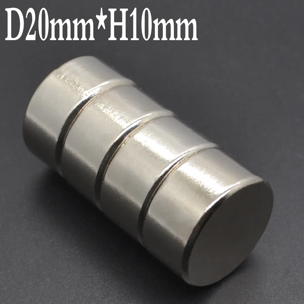 1/2/5/20x10 Neodymium Magnet 20mm × 10 مم N35 NDFEB Round Super Strong Strong Magnetic Imanes Disc 20x10mm New