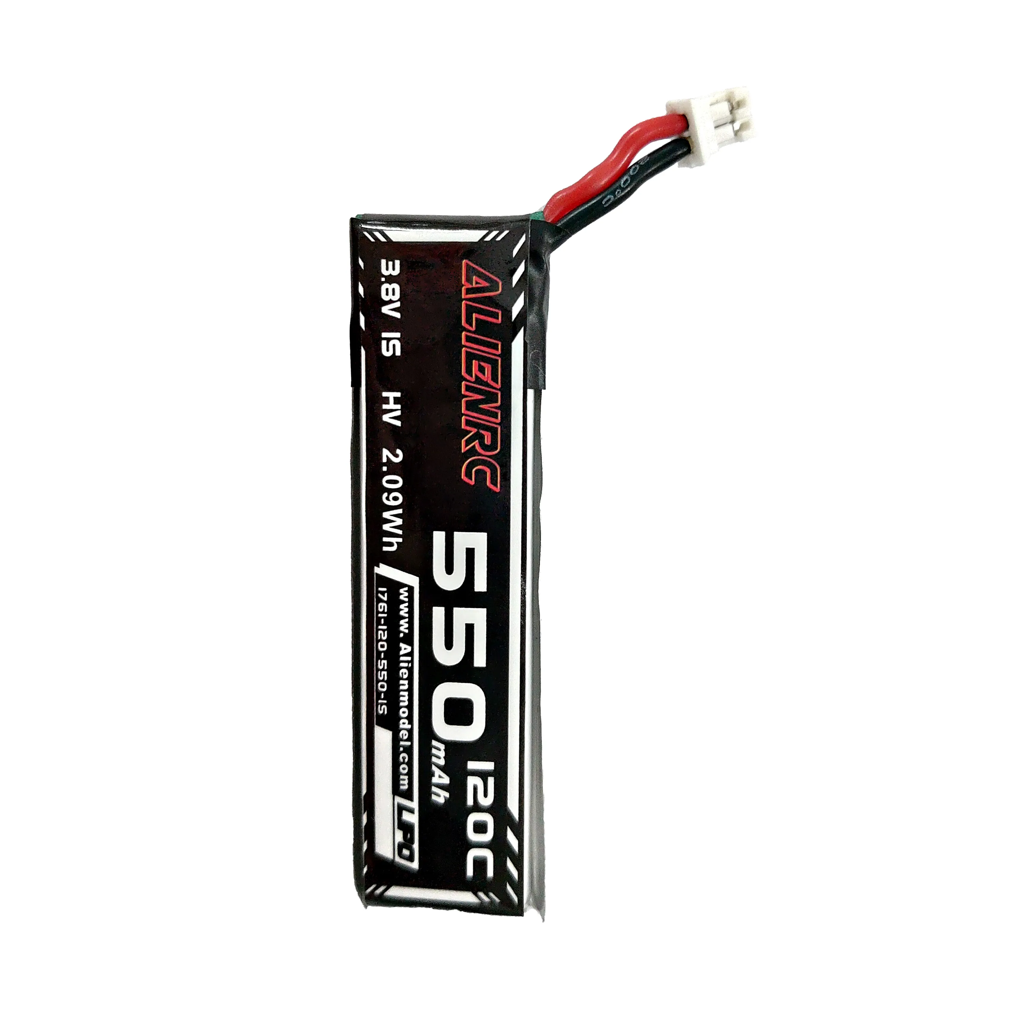 ALIENRC ALTA ENERGIA 550MAH 1S 120C 3,8 V PH2.0 Coppa cavala batteria al litio RC Pavoni di ricambio fai -da -te