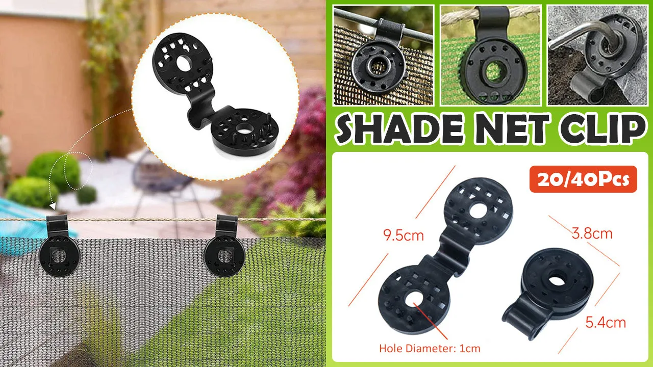Shade Cloth Plastic Clip Plant Netting Black Clips Greenhouse Outdoor Garden