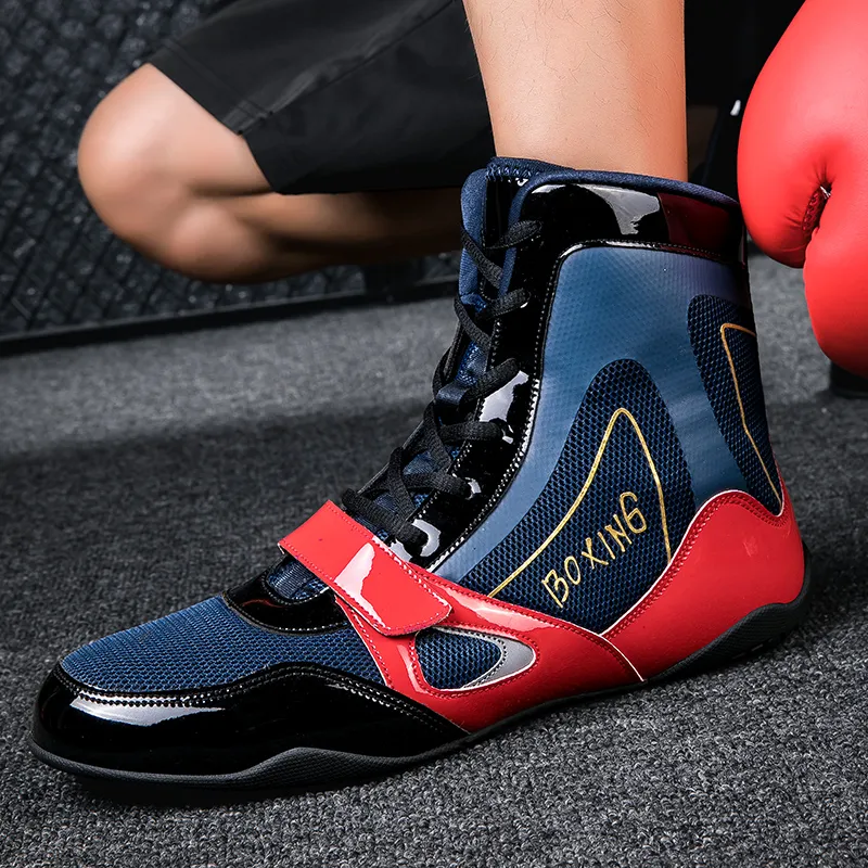 Zapatos De Boxeo De Caña Alta - Unisex, Para Artes Marciales, Lucha Y Fitness, Con Suela Antideslizante