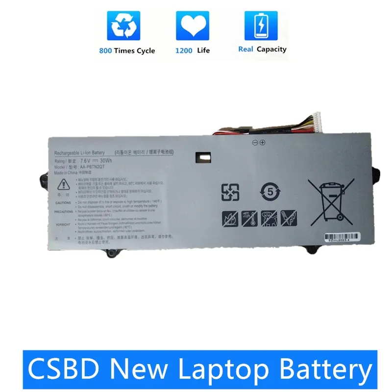 Batteries CSBD Nouveau 7,6V 30Wh AAPBTN2QT Batterie pour ordinateur portable pour Samsung Notebook 9 13.3 NP900X3N K04US K02U