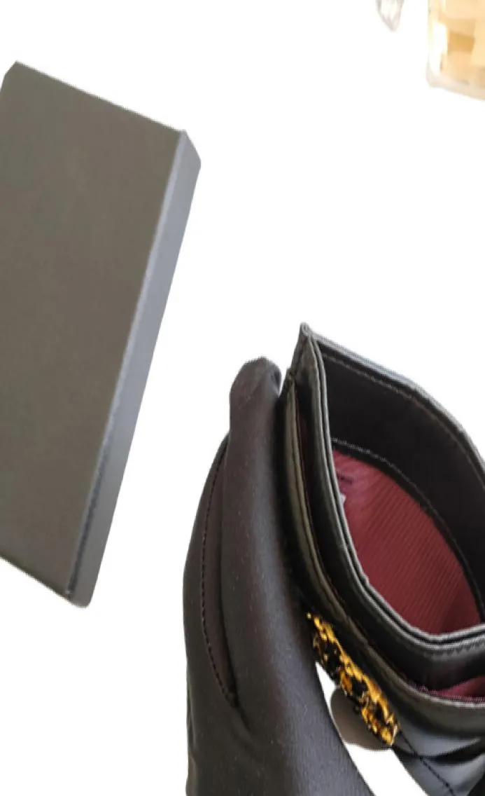 Ganzes Dessinger Fody Women Card Halter echtes Leder gestepptes Gitter Mini Brieftasche Tasche1862394