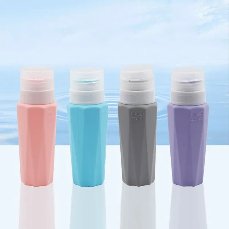 Bouteilles de rangement en silicone voyage rechargeable fuite de fuite de 90 ml de maquillage de maquillage sous-bouchette portable de lotion portable