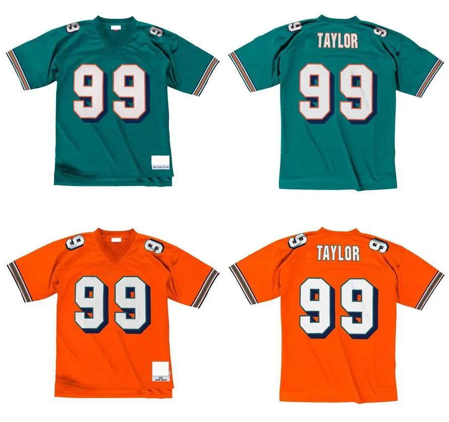 Gestikte voetbalshirts 99 Jason Taylor 2004 2006 Mesh Legacy Retro Classics Jersey Men Women Youth S-6XL