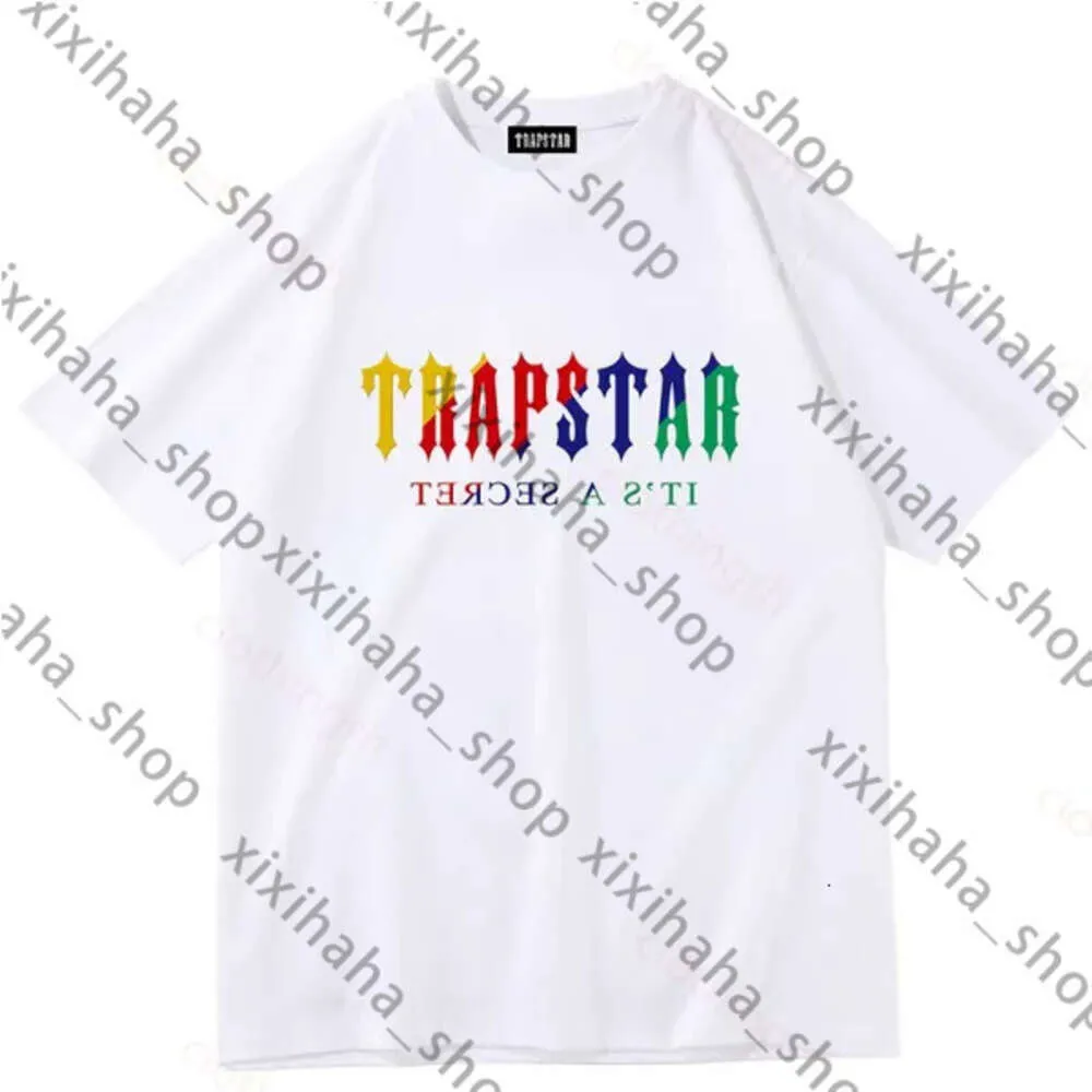 Maglietta designer trapstar tshirt trackuit da uomo donna cotone cotone estate marchio marchio set s-xxl size 873