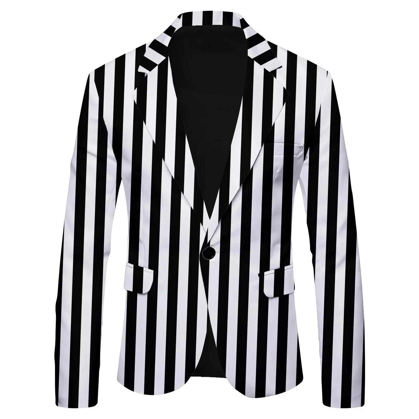 Cosses de blazer masculin rayé à pois léopard imprimé décontracté britannique slim slim veste costume masculin streetwear 240329