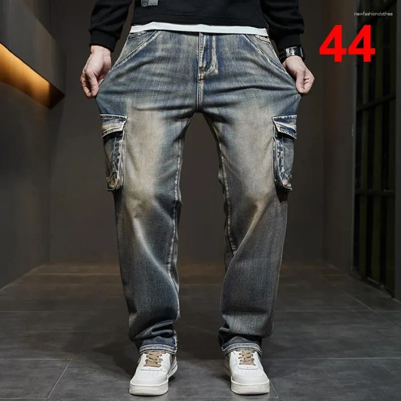 Jeans masculin 42 44 plus taille pantalon de denim pour hommes