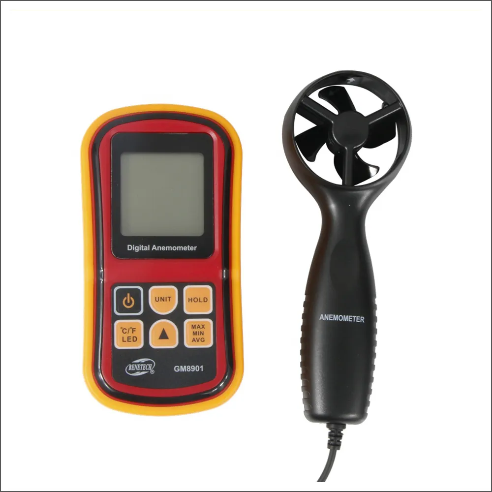 Digitales Anemometer BTMETER BT-846A – Windgeschwindigkeit Bis 45 M/s, Temperatur, CFM / M³/h