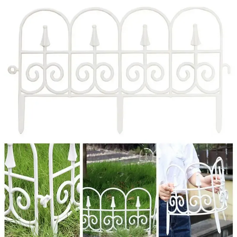 Vieja de bordes de jardín paisaje flexible borde decorativo valla de jardín planta césped flores macarreras barrera decoración del patio del hogar