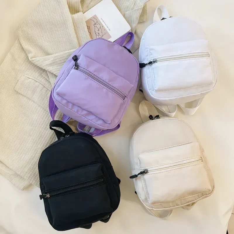 Mini Backpack Purse For Women & Teens - Lightweight Small Daypack, 8.26x9.84x4.72 Inch, Polyester, Multiple Pockets